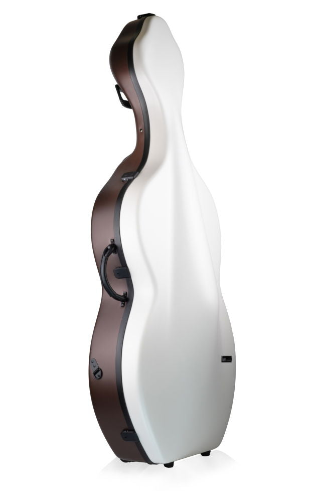 Bam Bonbon Hightech Cello Case With Wheels White/Brown
